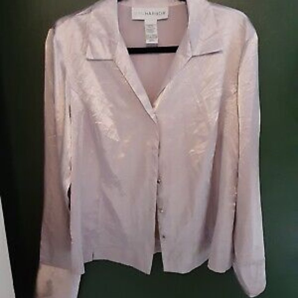 purple satin silk blouse